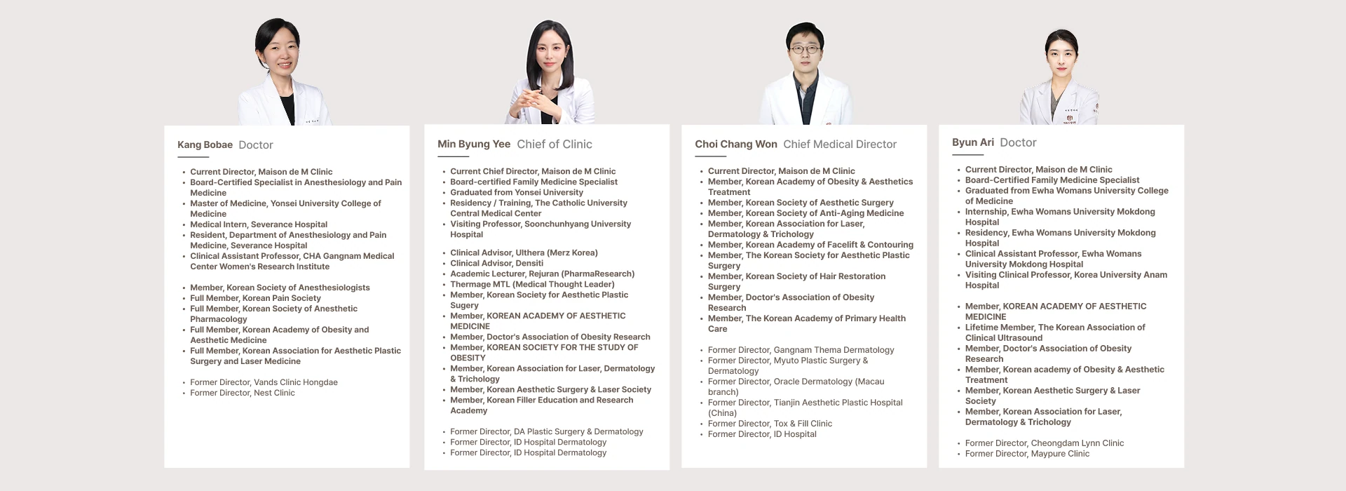 Maison de M Medical Team detail banner image